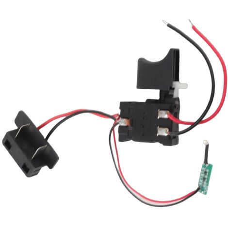 Interruptor de arranque universal para taladro eléctrico con luz y control de velocidad 7,2-24 V