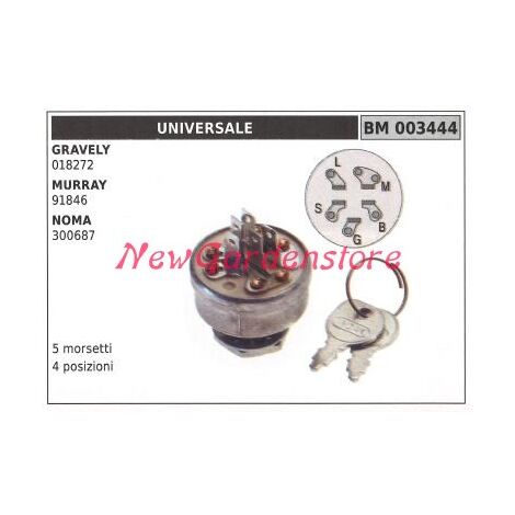 Interruptor de arranque UNIVERSAL para tractor de césped 003444