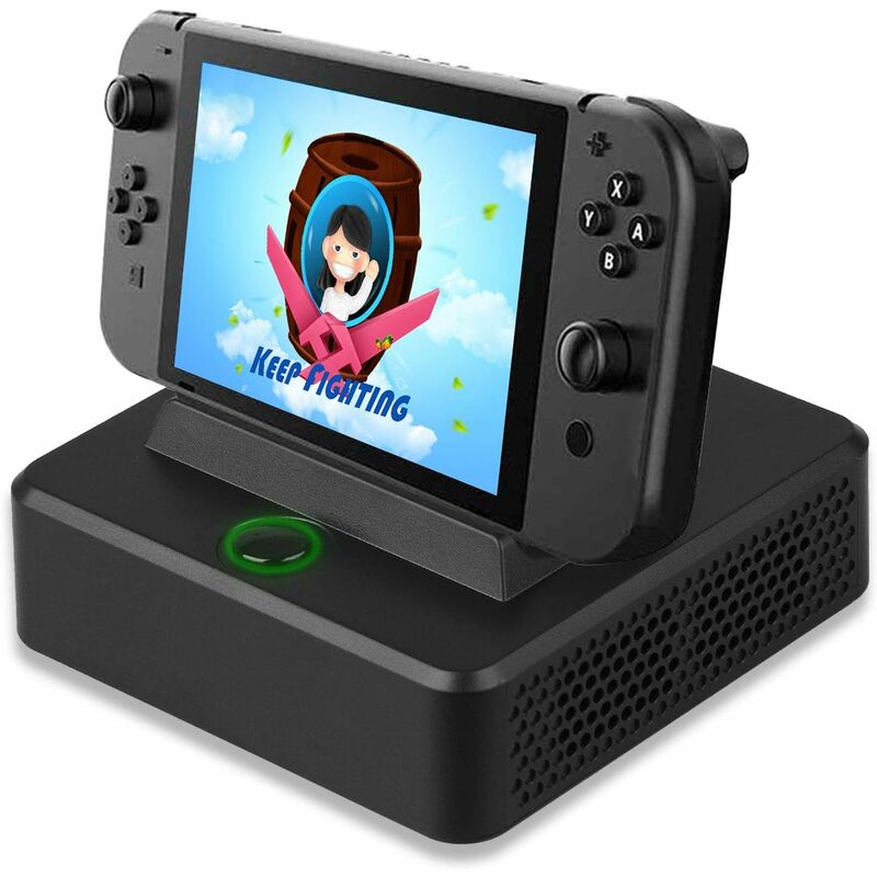 

Interruptor de base con puerto USB 3.0 adicional, convertidor de interruptor de base de TV portátil HDMI compatible con Nintendo, estación de carga