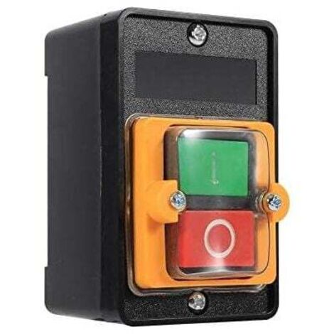 Interruptor de botón pulsador, interruptor de seguridad Keenso, parada de emergencia, corte, impermeable, 78 mm, encendido/apagado, 380 V, 10 A, accesorios para máquinas herramienta