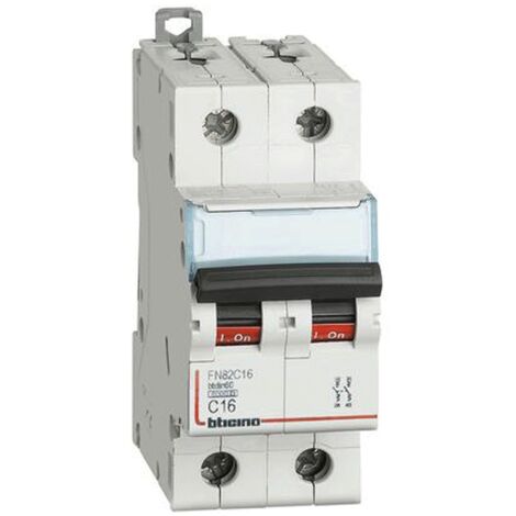 Interruptor de circuito, Bticino 2P 16A 6 ka Tipo C 2 Módulos