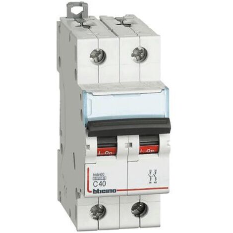 Interruptor de circuito, Bticino 2P 40A 6 ka Tipo C 2 Módulos