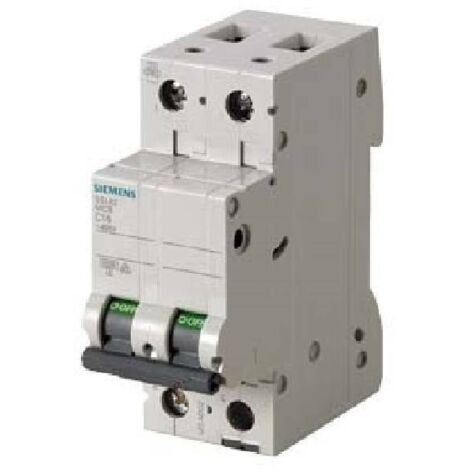 Interruptor de circuito de Siemens 2P 32A 6 ka Tipo C 2 Módulos