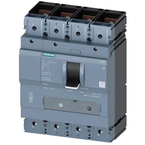 Interruptor de circuito de Siemens 3VA 630A 4 Polos 36KA 3VA14634FF420AA0