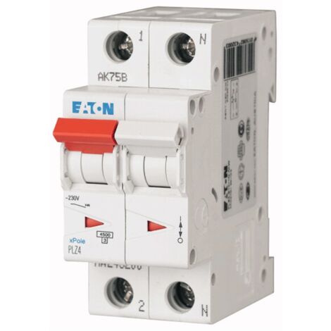Interruptor de circuito-Eaton 10A 1P+N 4.5 KA 2 módulos 243226