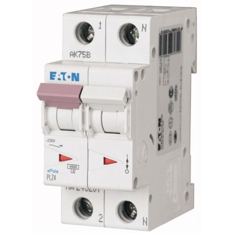 Interruptor de circuito-Eaton 32A 1P+N 4.5 KA 2 módulos 243233