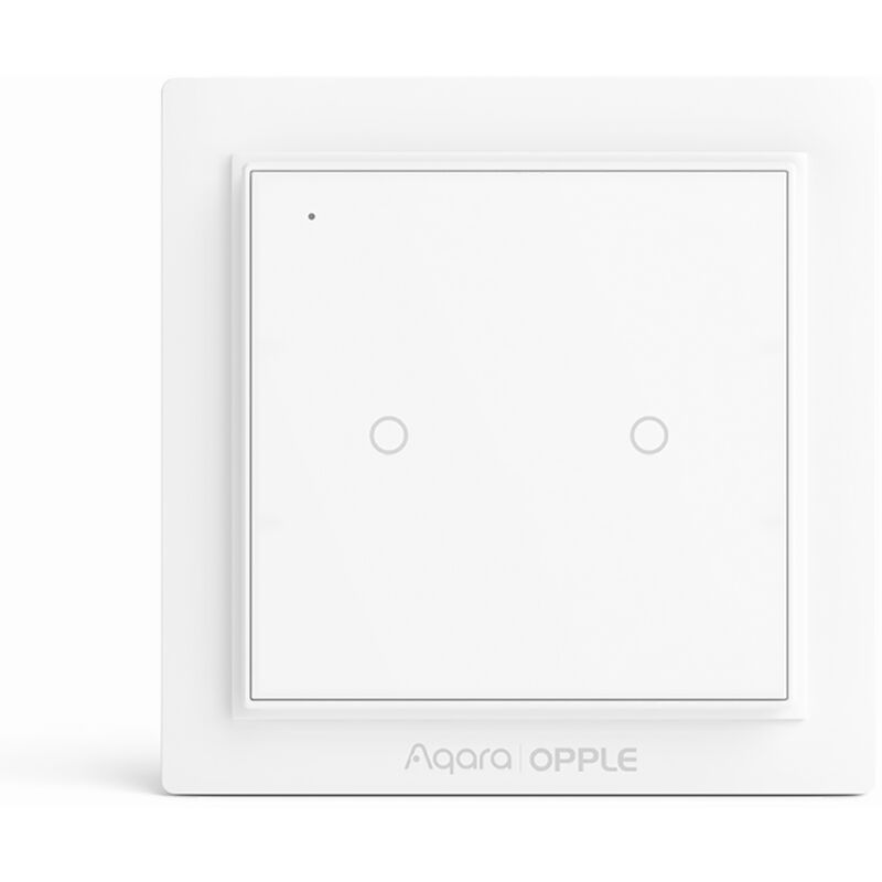 

OPPLE Interruptor inalambrico Smart Homekit que funciona con la aplicacion para el hogar Interruptor de pared magnetico Zigbee 3.0, Blanco, teclas