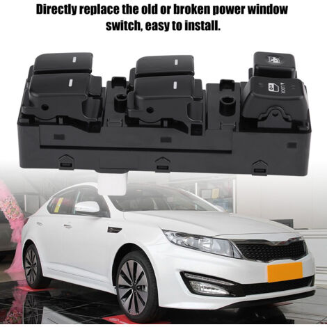 Interruptor de control de elevalunas eléctrico para Kia FORTE Cerato (2010-2012) 93570-1X000 - ABS y metal