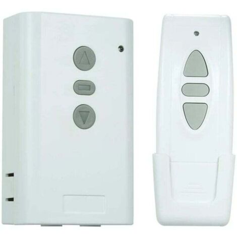 Interruptor de control remoto inalámbrico, receptor CA 220 V 433 MHz, controlador de aprendizaje, transmisor RF bidireccional de 3 teclas, control remoto para control de cortinas.