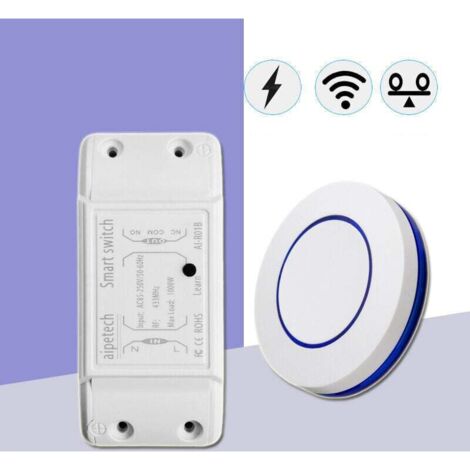 Interruptor de control remoto inteligente inalámbrico de 433 CA y 220 V
