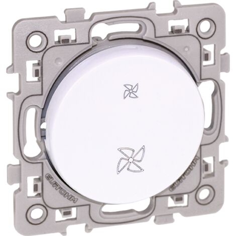 Interruptor de control VMC de 2 velocidades blanco - SQUARE
