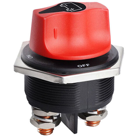 Interruptor de corte de batería, interruptor de aislamiento de batería de automóvil, interruptor de batería máx. 32V 300A CONT 450 A INT para barcos, yates, motocicletas y vehículos