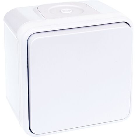Interruptor de cruce empotrado 10A - IP55 - OXXO Blanco