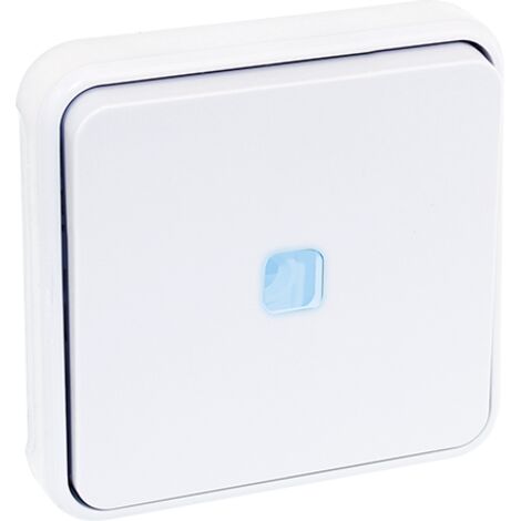 Interruptor de cruce luminoso componible 10A - IP55 - OXXO Blanco