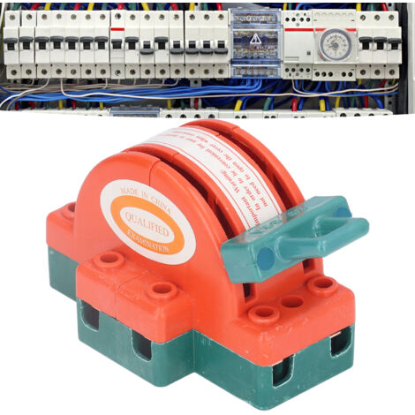 Interruptor de cuchilla de doble circuito 32A 2P – Interruptor de cuchilla con conexión robusta para electrodomésticos, alto rendimiento, PA/ABS, 222 g
