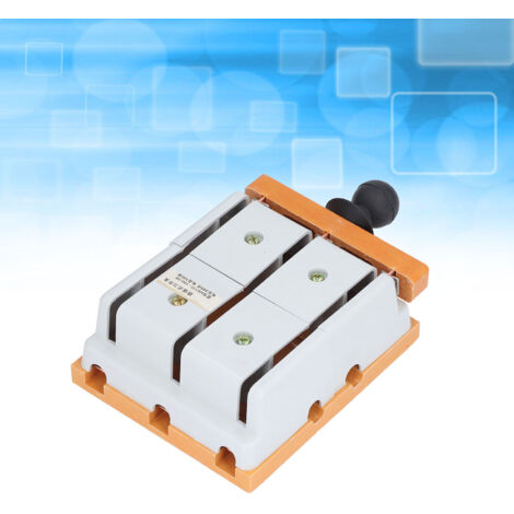 [Interruptor de cuchilla] Interruptor eléctrico trifásico de doble efecto, 380 V, 100 A, carcasa de PA ignífuga con barra colectora de cobre.