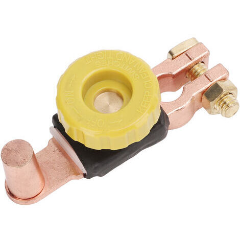 Interruptor de desconexión de batería de latón, inoxidable, de alta resistencia, para automóviles, vehículos recreativos y vehículos todo terreno de 6V y 12V.