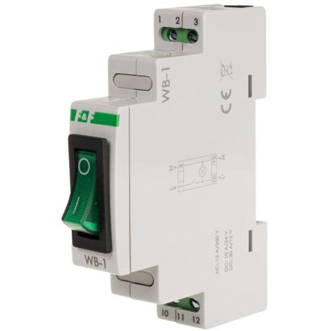 Interruptor de dos posiciones con luz indicadora verde WB-1G