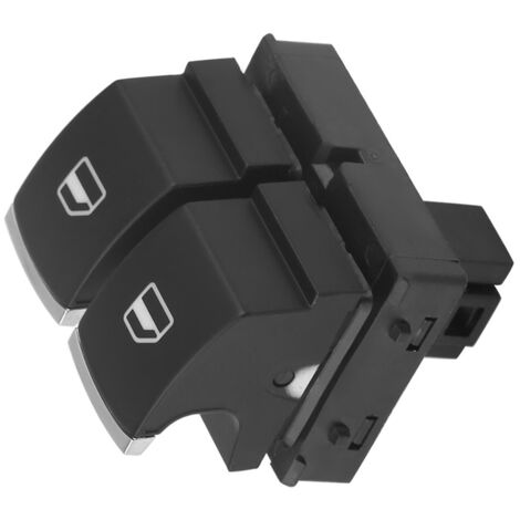 Interruptor de elevalunas eléctrico compatible con Volkswagen Eos Golf MK5 MK6 GTI 2 puertas - 5K3 959 857 - ABS negro nuevo