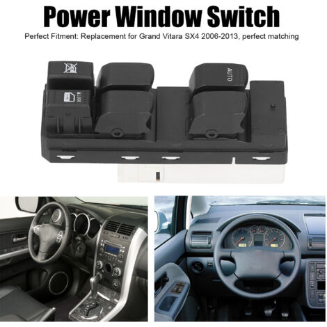 Interruptor de elevalunas eléctrico - Control de ventanas para Suzuki Grand Vitara SX4 (2006-2013) - Compatible con OEM 37990-64J20/DWS485