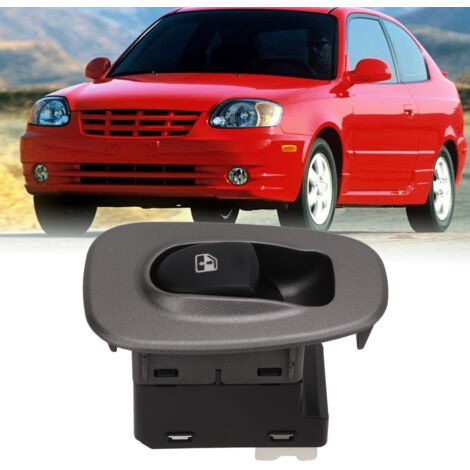 Interruptor de elevalunas eléctrico derecho para Hyundai Accent 93580-25015 - Fácil de instalar, ABS negro duradero