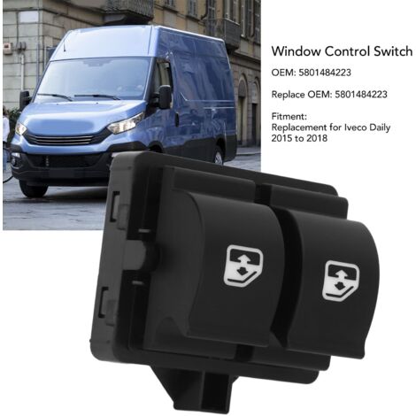 Interruptor de elevalunas eléctrico para Iveco Daily 2015-2018 - Modelo 5801484223 / 5801511729