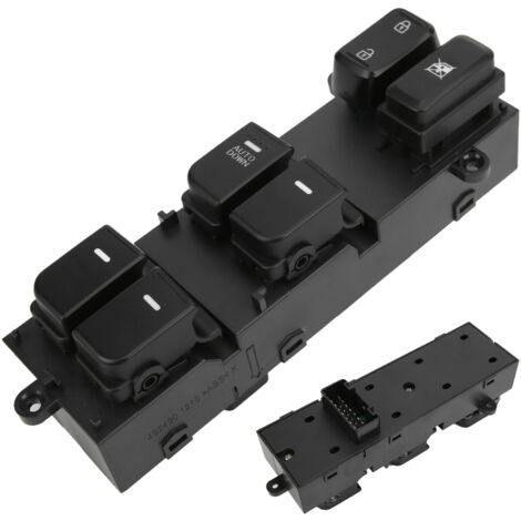 Interruptor de elevalunas eléctrico para Kia Optima LHD 2011-2013 - 93570-2T000 - ABS/Metal - Interruptor directo