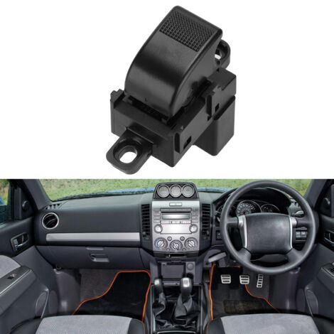 Interruptor de elevalunas eléctrico UR56-66-370 de ABS/metal negro para Mazda BT50 y Ford Ranger