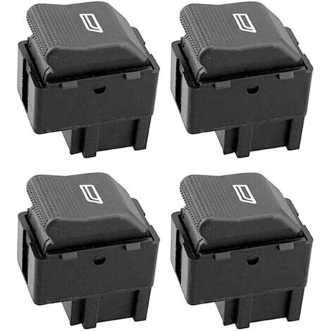 Interruptor de elevalunas KZQ de 4 piezas con botón lateral OEM 6X0 959 855B 6X0959855B para VW Lupo Polo – Seat Cordoba Ibiza III