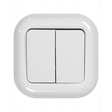 Interruptor de empotrar simple Montis MT055SW, blanco