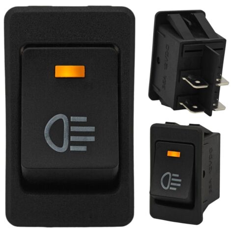 Interruptor de encendido/apagado, botón de enclavamiento LED