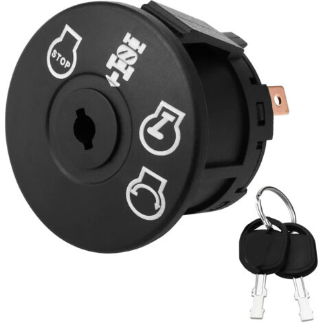 Interruptor de encendido de 4 posiciones con llave, compatible con Craftsman/Husqvarna/AYP/Sears/Poulan Pro, reemplaza 193350/532193350