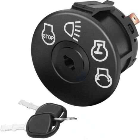 Interruptor de encendido de 4 posiciones para tractor cortacésped con control de faros para AYP, Husqvarna, MTD, Delta, Stratton, Generac, 53217555566175566163968725 - 1741925 - 1741175442193350 e