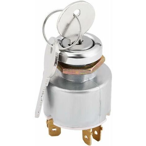 Interruptor de encendido GABRIELLE, interruptor de arranque de motor universal de 12 V, 3 posiciones, encendido y apagado, interruptor de control de encendido con llave