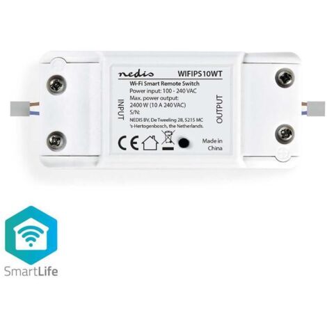 Interruptor de encendido nedis smartlife wi-fi 2400w - wifips10wt