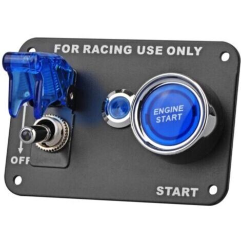 Interruptor de encendido universal de 12 V CC – 50 A para coches de carreras + interruptor de parada rápida de 20 A para iluminación