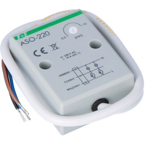 Interruptor de escalera automático 10A 0510min 230V AC ASO220