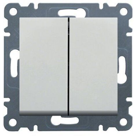Interruptor de escalera doble, blanco LUMINA
