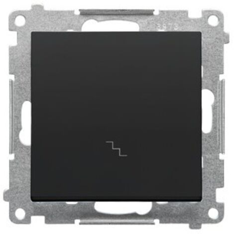 Interruptor de escalera (módulo) 10 AX, 250 V, conectores rápidos: Negro mate, SIMON55
