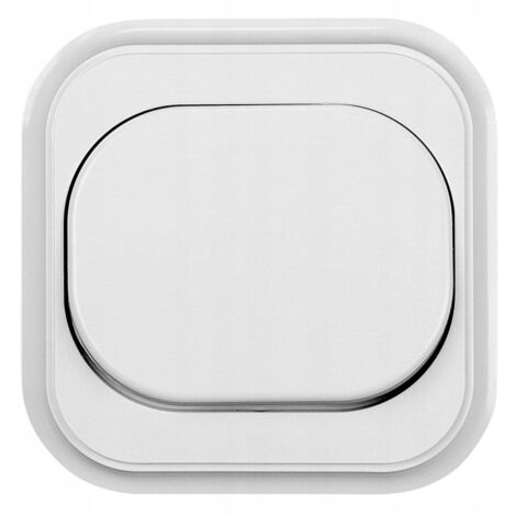 Interruptor de escalera unipolar 10 A, empotrable, blanco, 1 ud.