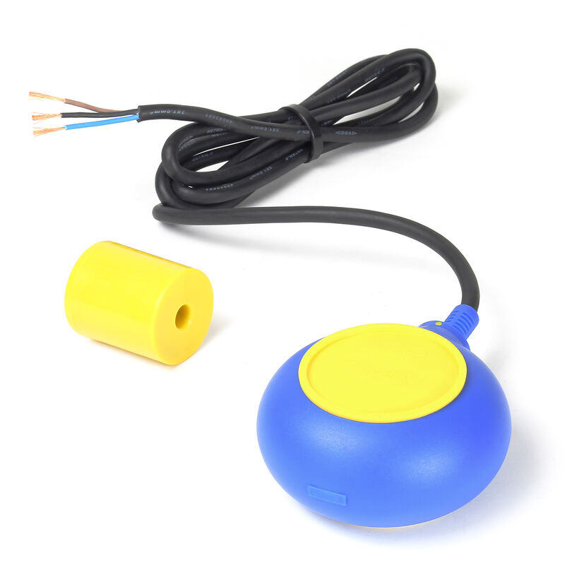 

Interruptor flotante PVC, conmutador avisador alarma de nivel de agua con cable de 2m 250V 16A