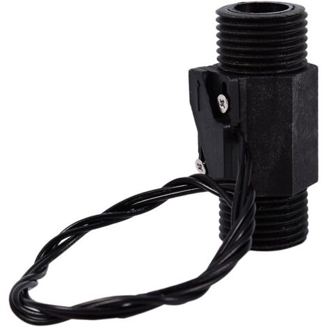 Interruptor de flujo de agua de 220 V CA, sensor magnético de pistón, vertical/horizontal, plástico negro, EFS-04P