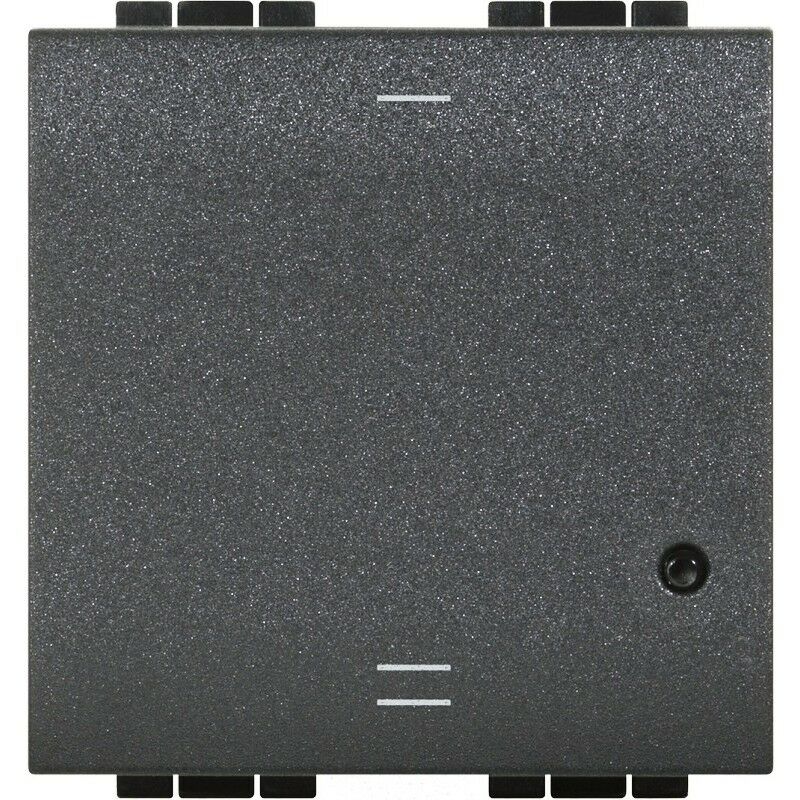 

Interruptor de iluminacion conectado L4411CM2 serie Livinglight with Netatmo color Antracita - Bticino