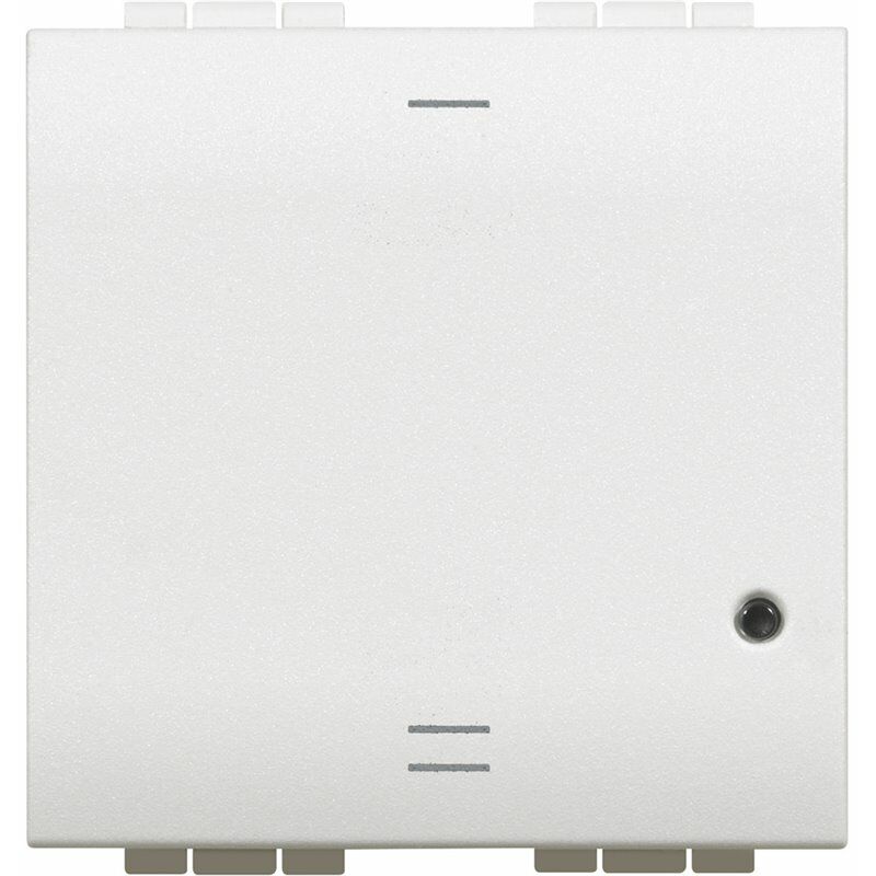 

Interruptor de iluminacion conectado con neutro N4412CM2 serie Livinglight with Netatmo color Blanco - Bticino