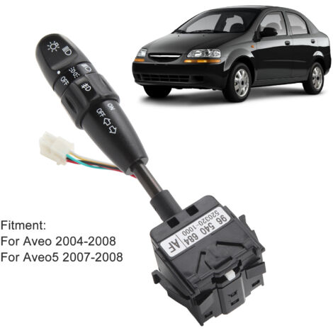 Interruptor de intermitentes Aveo 96540684 - Interruptor resistente a altas temperaturas para Chevrolet Aveo/Aveo5 2004-2008