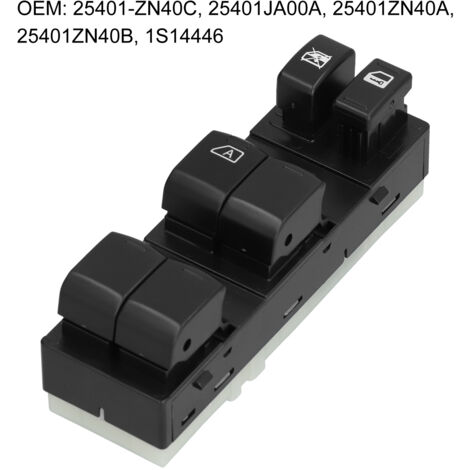 Interruptor de la ventanilla eléctrica del pasajero delantero para Nissan Altima 3.5L/2.5L 2007-2012