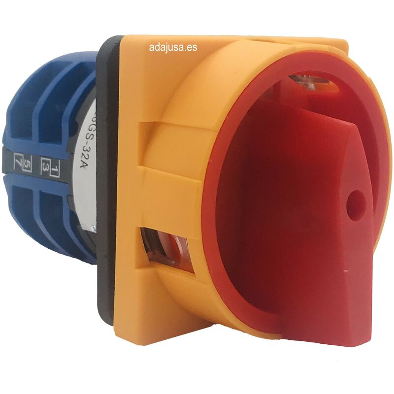 

Generico-de - Interruptor de levas tetrapolar 4 polos 160A Mando amarillo-rojo