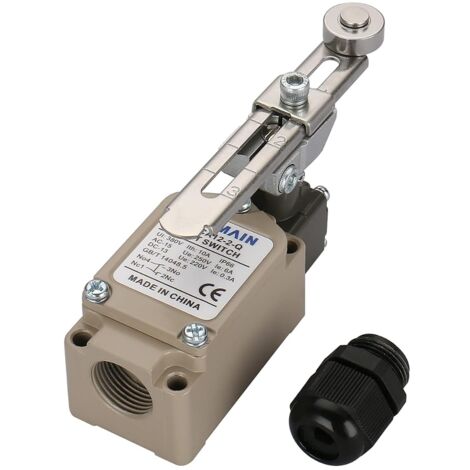 Interruptor de límite de palanca giratoria ajustable WLCA12-2-Q con pulsador, 380 V, 10 A, IP66 a prueba de agua