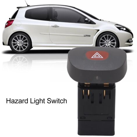 Interruptor de luces de emergencia 7700421820 para Renault Clio II (1998-2010) - Control de intermitentes de emergencia