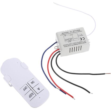 Interruptor de luz de techo con control remoto inalámbrico para brillo ajustable.